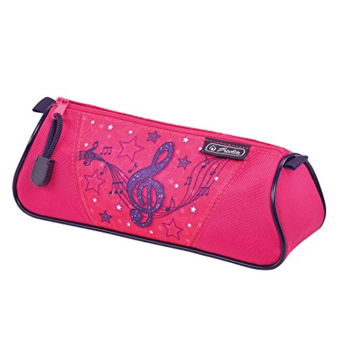 Preisvergleich Produktbild Herlitz Faulenzer dreikant Federmäppchen, 22 cm, Melody Clef