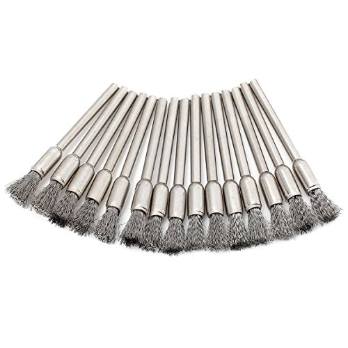 VERY100 45 PC Drahtbürste Bohrmaschine Stahldraht Rundbürsten Dremel Zubehör für Präzisionswerkzeuge - 2