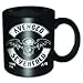 Produktbild empireposter - Avenged Sevenfold - Death Bat Crest - Größe (cm), ca. Ø5,5 H6,7 - Mini-Tassen, NEU - Avenged Sevenfold Boxed Mini Mug: Death Bat Crest - Beschreibung: - Mini Keramik / Espresso Tasse, schwarz, bedruckt, Fassungsvermögen 120 ml, offiziell lizenziert, spülmaschinen- und mikrowellenfest -