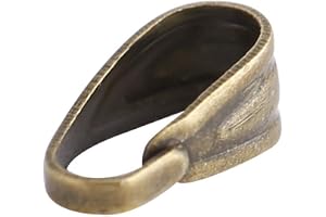 Snap Borgen, Nypa Borgen Smycken Fynd Legering Bails för Halsband för Smycken (Antikbrons)
