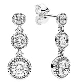 Pendientes fabricados en plata de ley