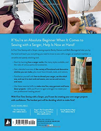 First Time Sewing with a Serger: The Absolute Beginner's Guide--Learn By Doing * Step-by-Step Basics + 9 Projects: Volume 8 (First Time, 8) - Image 4