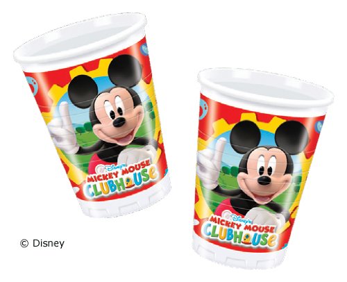 40 teiliges Partyset MICKEY MOUSE von DISNEY mit 10 Teller, 10 Becher und 20 Servietten // Kindergeburtstag Kinder Geburtstag Feier Party Set Fete Partygeschirr Clubhouse Micky - 3