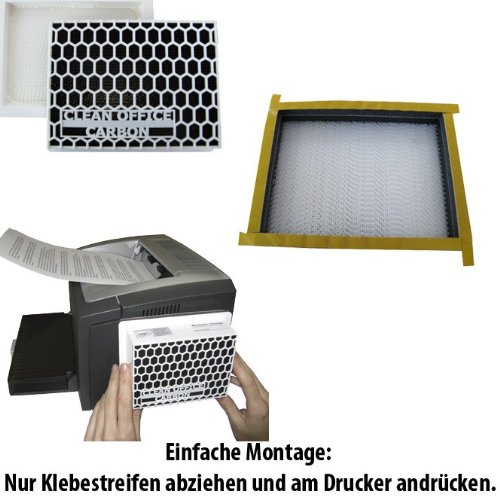 Carbon Feinstaubfilter für Drucker, Laserdrucker, Fax und Kopierer, Druckerfilter, Filtert auch Ozon - 2