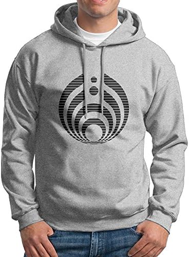 Bassnectar Symbol Logo 100% Cotton Long Sleeve Hoodie For Men -  Grey - 