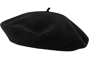 Anei Classic Wool Berets for Women,Stylish French Beret Hats， Female Autumn and Winter England Retro Hundredwith Autumn Beret