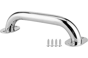 HLYJOON Maniglia per barca ovale per impieghi gravosi Maniglia per maniglia marina da 7,9 pollici in acciaio inossidabile 316 Maniglia per corrimano marino per portello per barca Bagno per yacht