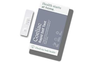 Check My Body Health Coeliac Home Test Kit | Gluten Intolerance Analysis | at-Home Blood Test | Accurate Results in 10 Minutes | Easy-to-Use