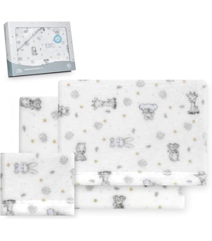 Interbaby Parure De Lit Bébé 100% Coton Pour Voiture/couffin