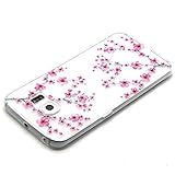 S6 Edge Hülle , Cozy Hut TPU Case Silikon Hülle für Samsung Galaxy S6 Edge Kratzfeste Plating TPU Handyhülle Schale Etui Protective Case Hülle Gummi Bumper Cover Schutz Schale Siliconcase Silikon Tasche Schutzhülle für Samsung Galaxy S6 Edge – Plum Blume - 3