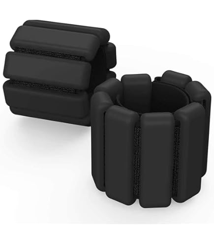 PATIKIL Réglable Poignet Cheville Poids, 2Lbs Total Entraînement Jambe Poids Ensemble de 2 pour Femmes & Hommes pour Entraînement, Yoga, Jogging