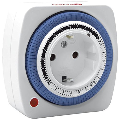 Garza Power - Temporizador analógico Mini, programación semanal 24 horas