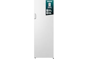Hisense FV245N4AW2 Gefrierschrank/ TotalNoFrost/ SuperFreeze/ Türalarm/ BigBox/ 169,1 cm/ Gefrierteil 194 l/ 41 dB/ 219 kWh/ Jahr/ Inox-Look, Weiß