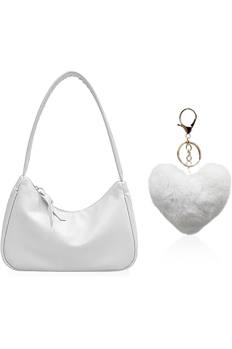 Bolso Blanco Pequeño Bolso Bandolera Para Mujer Con Estampado De