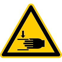 Warnschild 'Heiße Oberfläche' – 40 Cm Aus 2 Mm Alu-Verbund, Nach ASR A1.3 / DIN EN ISO 7010 (W017)