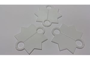 DECOART... BY KATHRIN FRIEDENSTAB-MASCHNER DeCoArt... 1000 Shooting Stars A Stars Plastic Targets for Shooting Games with Air Rifle - White