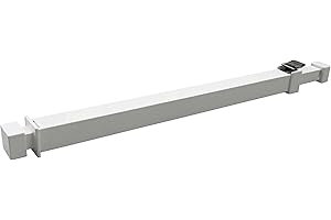 Ideal Security BK111W - Barra di sicurezza per porte o finestre con serratura a prova di bambino, regolabile, colore bianco, da 15,7 a 67,9 cm