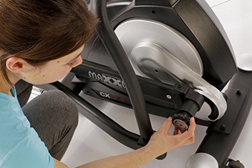 MAXXUS CROSSTRAINER CX 7.4, Ellipsentrainer mit 5-fach Schrittlängenverstellung! Flache, elliptische Bewegung wie beim Laufen. Elektr. gesteuertes Magnetbremssystem, Trainingsprogramme, HRC-Programm, Schienensystem für sanften Lauf. Auf unterschiedliche Körpergrößen einstellbare Schrittlänge. - 3