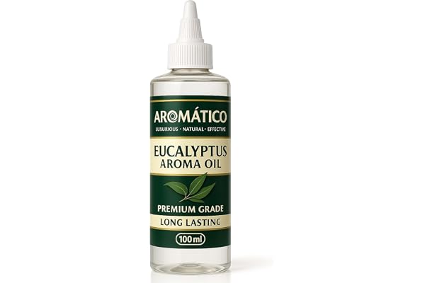 Aromatico Eucalyptus Pure Aroma Oil for Home Fragrance, Refreshment & Mood Upliftment Ideal for Diffusers, Candles, Air Fresheners & Soaps 100ml