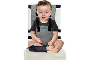RATSTONE sitzerhöhung stuhl kind,tischsitz baby,waschbarer Stoffgurt, Stuhl, verstellbare Riemen für die Säuglingsernährung,Faltbar und Tragbar universeller Baby-Esstisch-Sicherheitsgurt für Reisen, Zuhause
