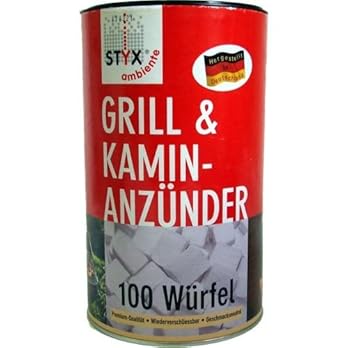 Schmalfuss Styx Grillanznder Paraffin Wrfel Inhalt 100 Stck
