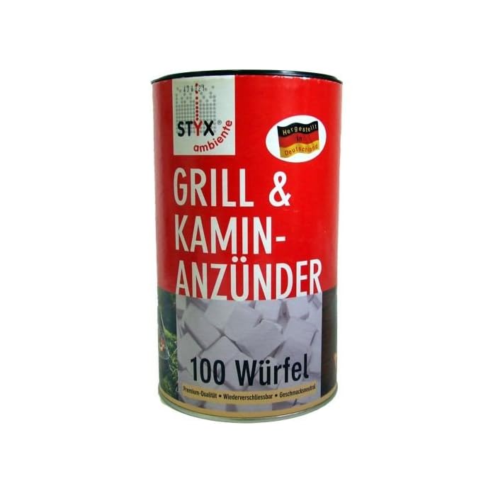 Schmalfuss Styx Grillanznder Paraffin Wrfel Inhalt 100 Stck
