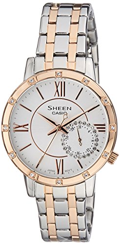 Casio Sheen Analog White Dial Womens Watch - SHE-3046SGP-7AUDR (SX165) RS.7495 (17.00% Off) - Amazon