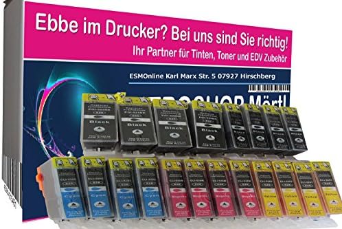 Compatible Ink Cartridges with Chip and Level Indicator for Canon Pixma MG5100 MG5150 MG5200 MG5250 MG5300 MG5350 MG6150 MG6250 MG8150 MG8250 ip4850 ip4950 ix6550 MX885 MG 5150 5250 5350 6150 6250 8150 8250 ip 4800 4850 4900 4950 Replaces PGI-525BK CLI-526BK CLI-526C CLI-526M CLI-526Y - Pack of 20 - 4 x Black 4 x Photo Black 4 x Blue 4 x Red 4 x Yellow