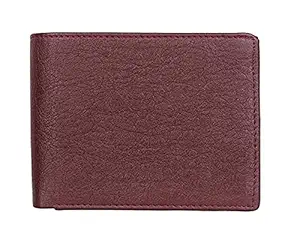 Men Trendy Brown Artificial Leather Wallet (8 Card Slots)