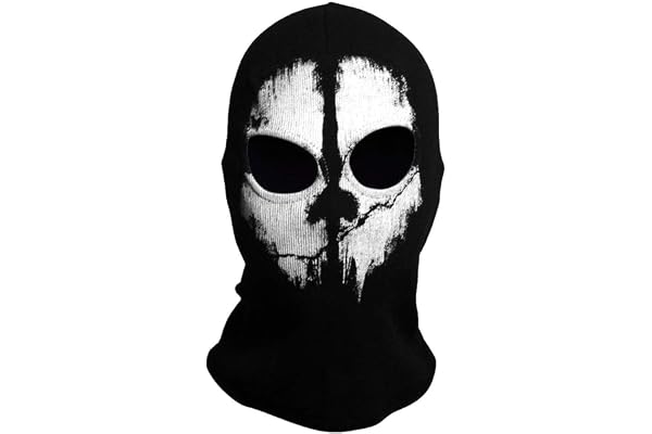 TRIXES Spökmask – Vindtät Helansiktsvärmare – Stretchtyg | Helansiktsskydd, vindtät, värmeisolering, skidåkning motorcykel airsoft cosplay