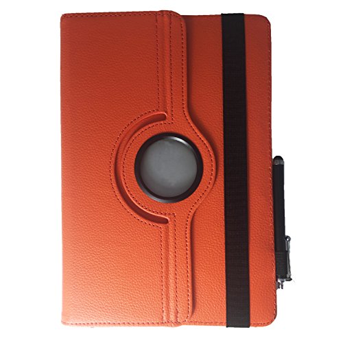 Asus ZenPad 10 Z300C / 10.1 / 25,7 cm Tablet Pc Tasche mit Dreh und Standfunktion + Touch Pen – Orange 360° 10 Zoll - 3