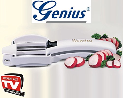 14-tlg. Genius Nicer Dicer plus Gemüseschneider Küchenhobel Kiwi-grün + C1 Allesschneider - 2