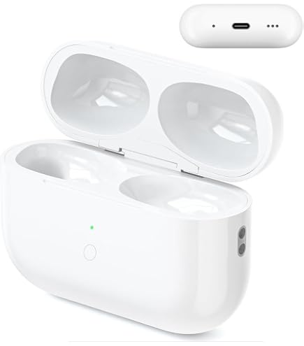 Étui Chargement Sans Fil ULuck Pour AirPods Pro 1/2 - 660 MAh Avec Bouton Bluetooth