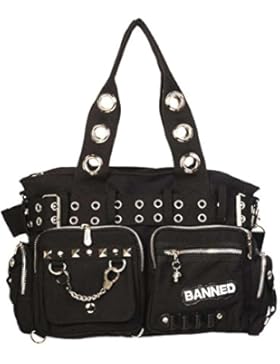 ORIGINAL Banned Rockwear Tartan Handtasche Reisetasche Schultertasche