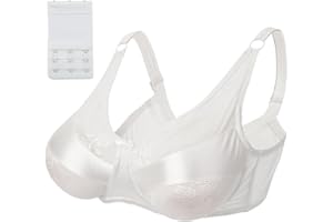 ELMIKA Mastectomy Bra Silicone Breast Forms Special Pocket Bra Women Everyday Bra for Post Surgery Mastectomy Crossdresser Transgender Cosplay