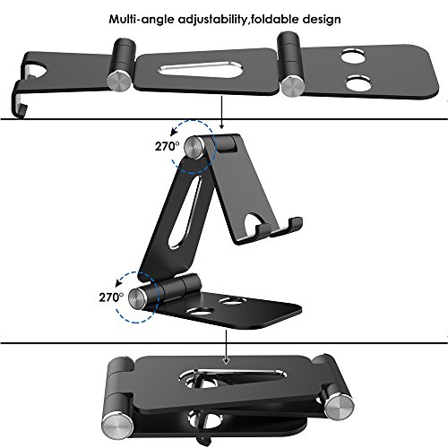 Supporto Nintendo Switch,Simpeak Supporto Tablet,Supporto Universale Stand da Tavolo Multi-Angolo Holder per Nintendo Switch, Tutti gli iPhone, iPad, Smartphone, Tablet,Nero