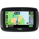 TomTom Motorcycle Sat Nav Rider 500, 4.3 Inch, with Motorcycle Specific Winding and Hilly Roads, Updates via Wi-Fi, Compatibl