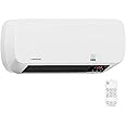 Uniprodo Stufa Elettrica In Ceramica Da Parete Con Telecomando UNI_HEATER_03 (1.000 W/2.000 W, 10-49 °C)