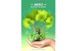 MERCI de m'avoir aidé à grandir.: carnet de notes A5 | cadeau pour les maîtresses, institutrices, atsem, nounou, animatrice de centre de loisirs | cadeau de remerciement