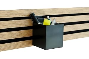 Steinmine - Designmanufaktur Zubehör-Set, Ablagen und Wandbehälter für Wandorganizer & Akustikpaneelen für DIY Wandregal für Büro, Küche & Mehr (Würfelbehälter groß (8cm) für Akustikpaneele quer)
