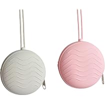 2 Custodie Portaciuccio In Silicone Con Cerniera - Portatili, Igieniche, Per Passeggino E Viaggi, Grigio+Verde