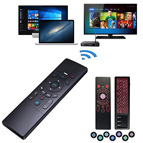 Backlit Mini Wireless Keyboard Air Mouse, 3D Fly Controller With Nano USB Receiver For Android Kodi Boxes, HTPCs, Smart TVs, Apple TV, Rasberry Pi, Laptops etc