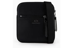 Armani Exchange Essential, Dino, Flat Crossbody, Uomo, Nero, Taglia Unica