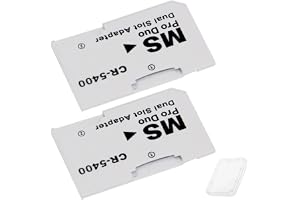 ZHUROUPU Dual Micro SD till Memory Stick Pro Duo Adapter för PSP 1000 2000