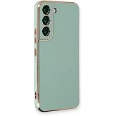 Microsonic Samsung Galaxy S21 i&ccedil;in Kılıf Olive Plated Yeşil [Galaxy S21 ile Uyumlu Kılıf - Yeşil]