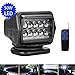 Produktbild LED Drehende, Fernsteuerte Lampe für Suchen 50W 12-24V 360º Cree Arbeitslampe Notbeleuchtung Baubeleuchtung für Boot, Geländewagen, SUV, Camping, Garten