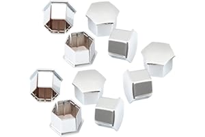 VORCOOL 10 Pcs Roue Cosse Écrous Couvre Hexagonal Boulons Couvre Vis Protéger Caps pour Peugeot 307 308 408 206 207 C4L C5 (Argent)