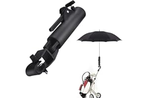 STCRERAG Golfschirmhalter Golf Schirmhalter Regenschirmhalterung Verstellbare Regenschirmhalter Golftrolley Schwarz Golfschirm Halterung, Golf Umbrella Holder für Golfwagengriffe Fahrrad