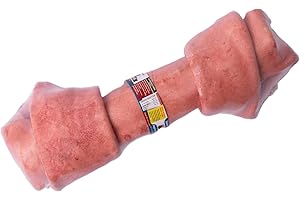 LIFEBOUND Os à mâcher Haut de Gamme pour Tous Les Chiens – Friandises à mâcher en Peau de Veau pour l'hygiène Dentaire et l'occupation (L/15,2-17,7, Agneau)