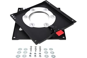 BKICKI Base girevole per sedile camper, rotazione a 360°, resistente, antiruggine, piastra di montaggio per Fiat Ducato Citroen relè Peugeot Boxer 2007+
